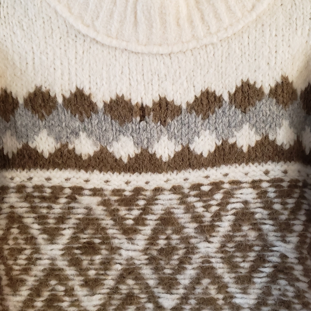 Free People Alpine Printed Long Sleeve Slouchy Size L - Picture 7 of 7